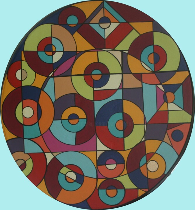 Pintura titulada "paraboloide-1-bis.j…" por Antoine Mellado, Obra de arte original