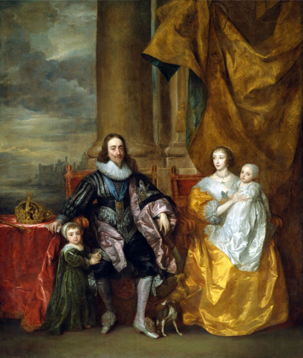 제목이 "Charles I and Henri…"인 미술작품 Antoine Van Dyck로, 원작, 기름