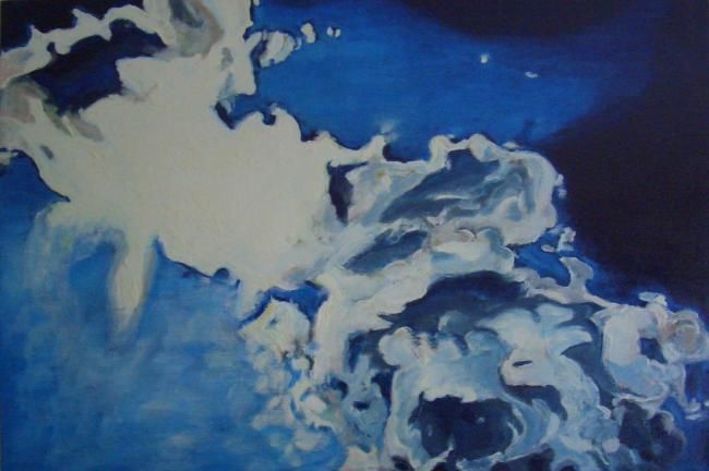 Peinture intitulée "Clouds #1" par Antoine, Œuvre d'art originale
