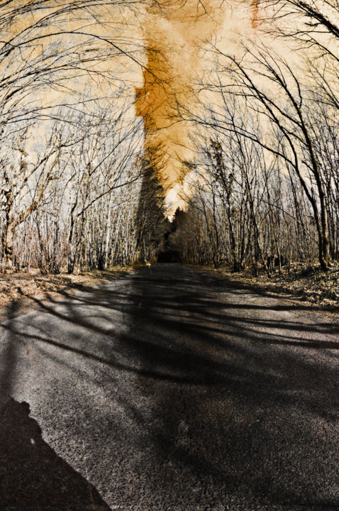 Photography titled "route" by Antoine Marelle, Original Artwork, Digital Photography