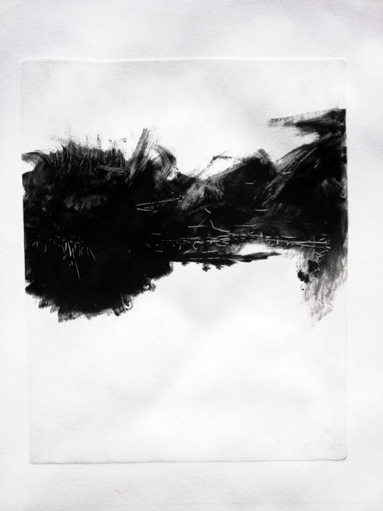 Obrazy i ryciny zatytułowany „horizon 02” autorstwa Antoine Marelle, Oryginalna praca, Monotypia