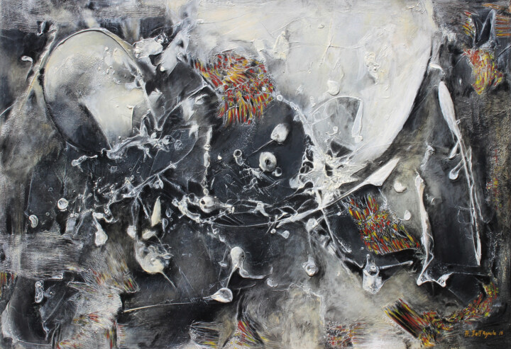 제목이 "Psychose"인 미술작품 Antoinette Dall'Agnolo (Tani)로, 원작, 아크릴 artwork_cat.에 장착됨