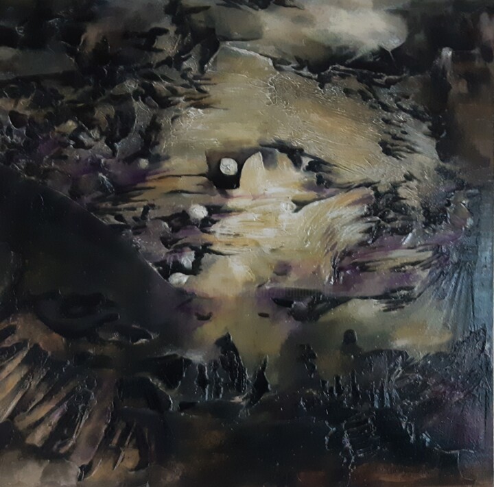 Peinture intitulée "En Quête de Sens" par Antoinette Dall'Agnolo (Tani), Œuvre d'art originale, Huile Monté sur Châssis en b…
