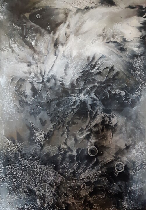 Malerei mit dem Titel "Ombres et Lumière ." von Antoinette Dall'Agnolo (Tani), Original-Kunstwerk, Öl Auf Keilrahmen aus Hol…