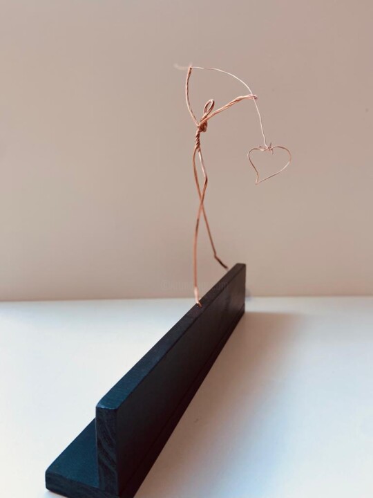 Sculpture intitulée "Equilibre" par Antoinette Rozan, Œuvre d'art originale, Métaux