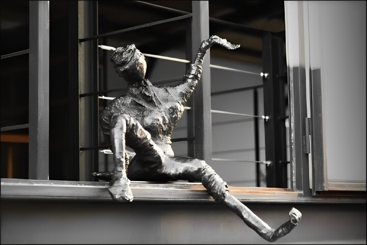 Скульптура под названием "FREE" - Antoinette Rozan, Подлинное произведение искусства, Бронза