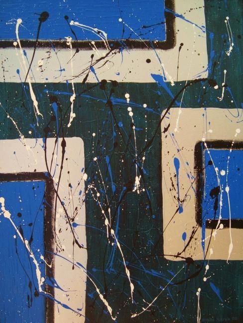 Ζωγραφική με τίτλο "In Blue" από Antoine Xuereb, Αυθεντικά έργα τέχνης, Λάδι