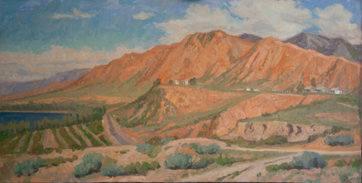 Картина под названием "В горах Киргизии" - Антон Моховиков, Подлинное произведение искусства, Масло