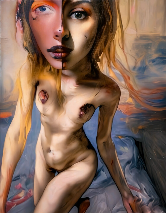 Digitale Kunst getiteld "653" door Anton Pustovalov, Origineel Kunstwerk, AI gegenereerde afbeelding