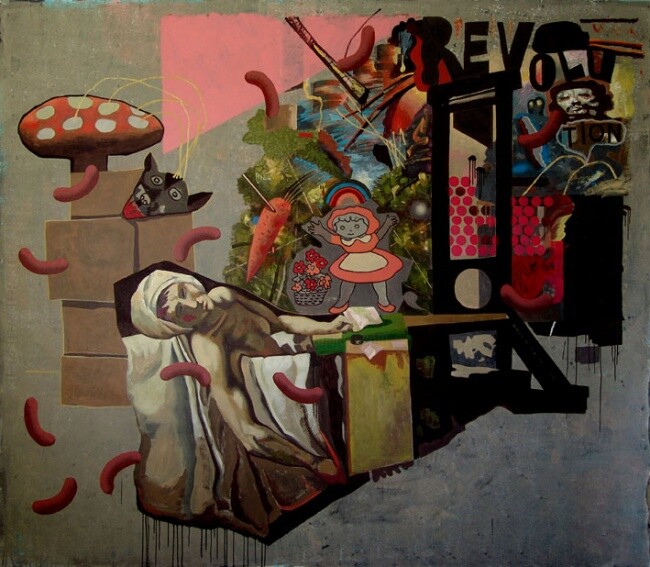 Peinture intitulée "solomoukha Hommage…" par Anton Solomoukha, Œuvre d'art originale