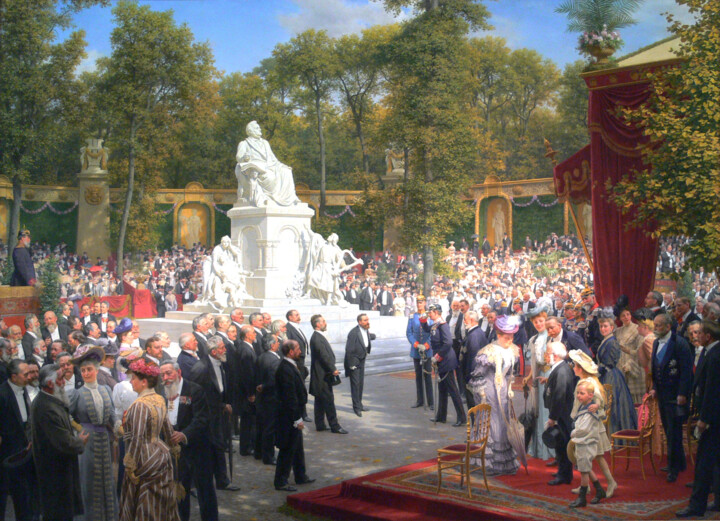 Painting titled "Inauguration du mon…" by Anton Von Werner, Original Artwork, Oil