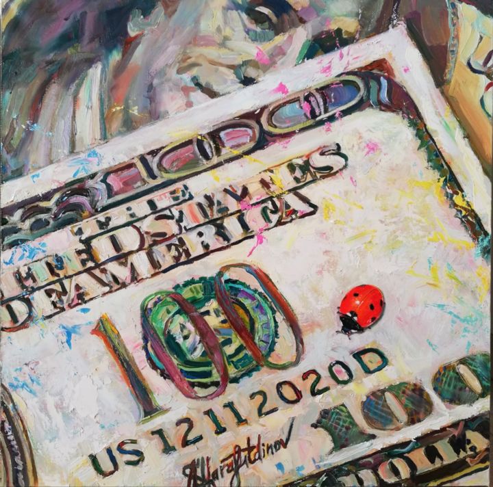 Pintura titulada "Money talks" por Anton Sharafutdinov, Obra de arte original, Oleo