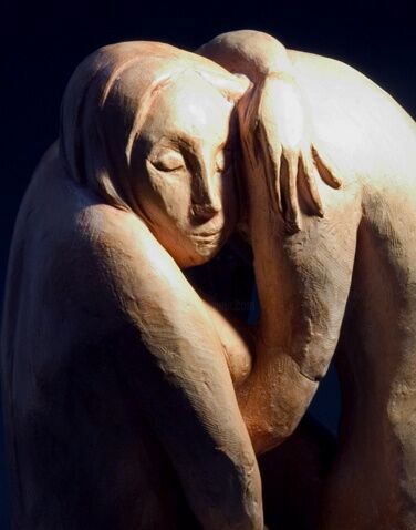 Sculptuur getiteld "Intimacy" door Antonella Iurilli Duhamel, Origineel Kunstwerk