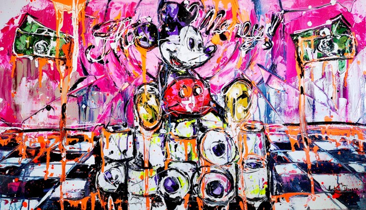 Painting titled "Mickey will survive…" by Antoni Dragan, Original Artwork, Acrylic