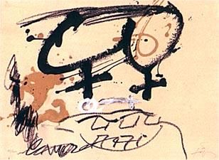 Pittura intitolato "SUITE DE CAMPINS T-1" da Antoni Tàpies, Opera d'arte originale