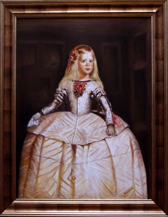 Pintura titulada "Infanta Margarita" por Antonia León, Obra de arte original, Oleo
