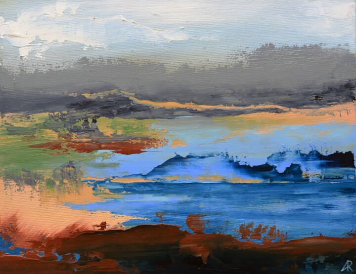 「May landscape after…」というタイトルの絵画 Antonina Runovskaによって, オリジナルのアートワーク, オイル