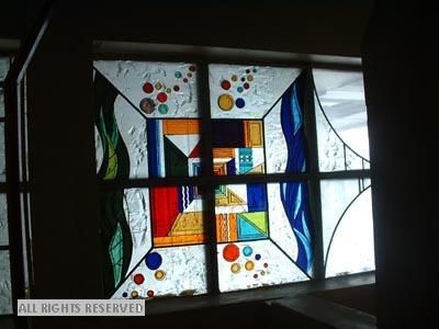 「Stained glass wall」というタイトルの絵画 Antonina Bespalovaによって, オリジナルのアートワーク