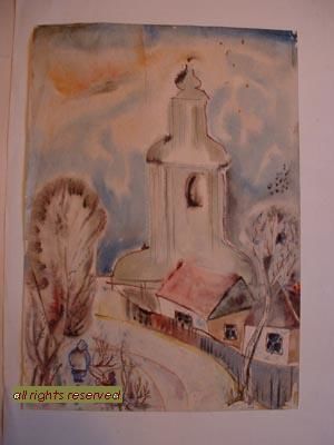 Painting titled "Watercolor painting" by Antonina Bespalova, Original Artwork