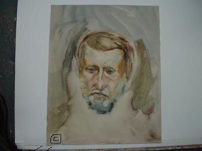 Painting titled "Portrait of a friend" by Antonina Bespalova, Original Artwork