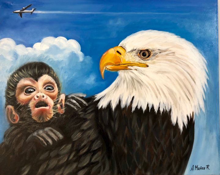 Pintura titulada "aerofobia.jpg" por Antonio Muñoz Rodríguez, Obra de arte original, Oleo