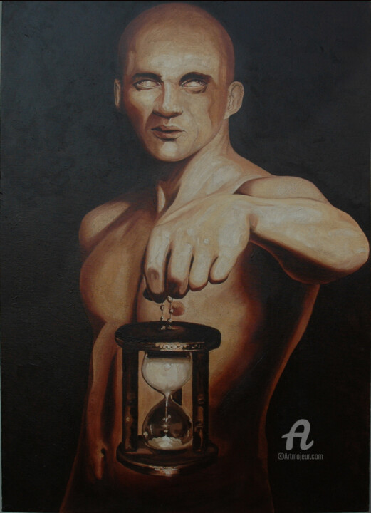 Painting titled "il-tempo.jpg" by Antonio Cantiello, Original Artwork, Oil