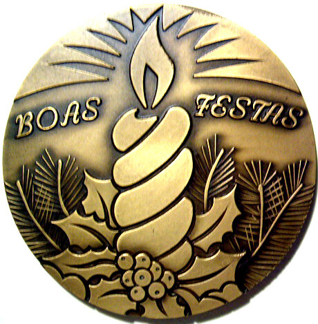 "Medalha do Natal" başlıklı Design Antonio Guimaraes tarafından, Orijinal sanat, Aksesuarlar