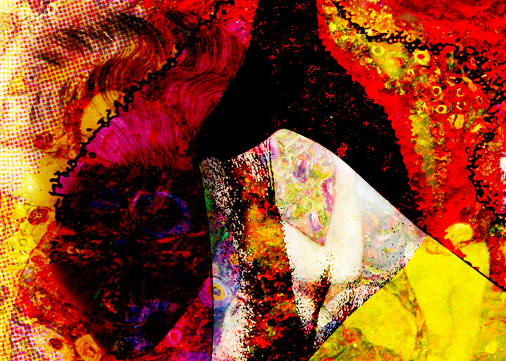 Digitale Kunst getiteld "Tesoro" door Antonio Lori, Origineel Kunstwerk, Digitaal Schilderwerk Gemonteerd op Houten paneel