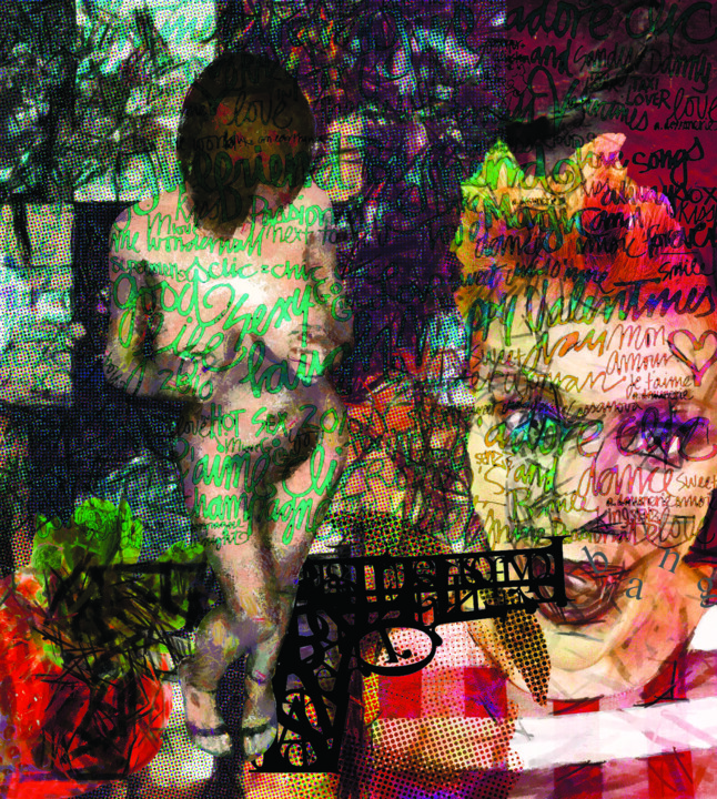 Grafika cyfrowa / sztuka generowana cyfrowo zatytułowany „Free spot violence” autorstwa Antonio Lori, Oryginalna praca, Mala…