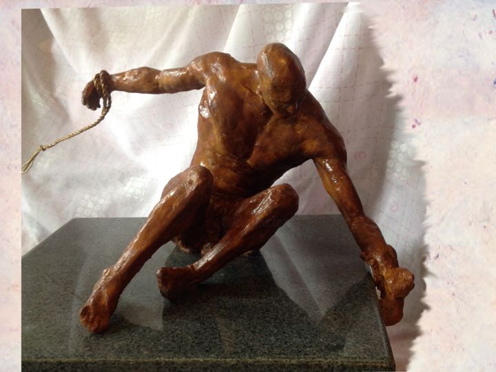Sculpture titled "liberame-1.png" by Antonio Rodriguez Medrano Romo, Original Artwork, Metals
