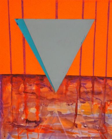 Pintura intitulada "Triângulo" por Antonio Roque, Obras de arte originais