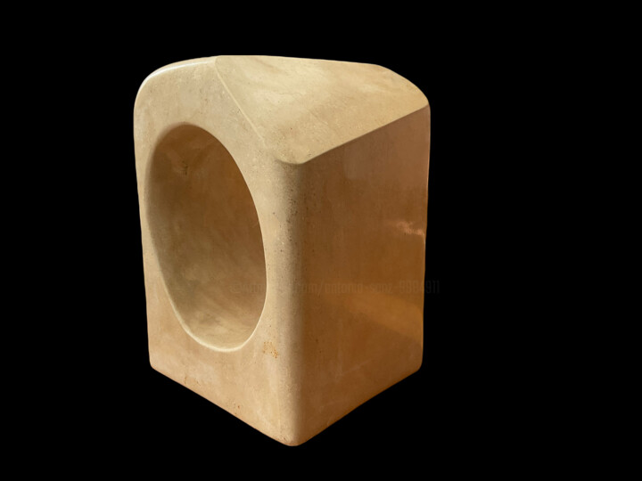 Sculpture intitulée "Cubo" par Antonio Sanz, Œuvre d'art originale, Pierre