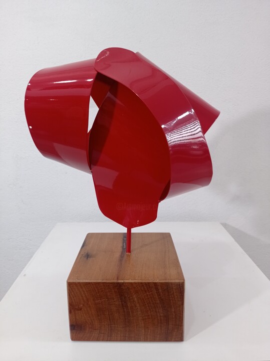 Sculpture intitulée "Fita Dobras Espaço…" par Antonio Spinosa, Œuvre d'art originale, Métaux