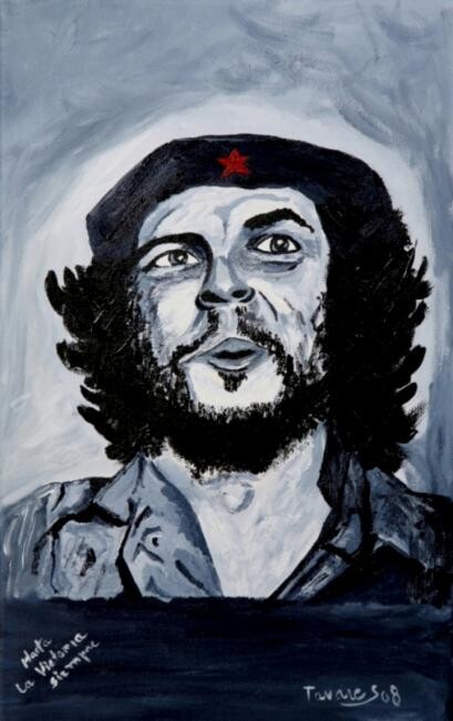 Painting titled "Che" by Antonio Tavares, Original Artwork