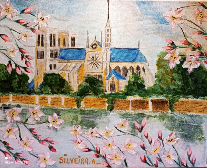 Peinture intitulée "Notre dame" par Antoine Silveira, Œuvre d'art originale, Acrylique