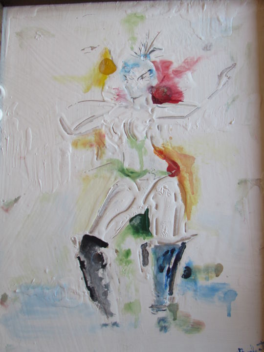 Painting titled "Rio" by Antonio Barbacetto, Original Artwork, Oil