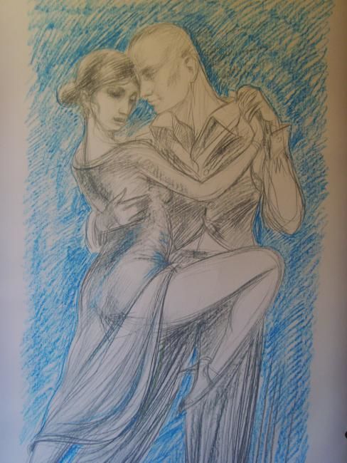 Painting titled "tango" by Antonio Benfenati, Original Artwork