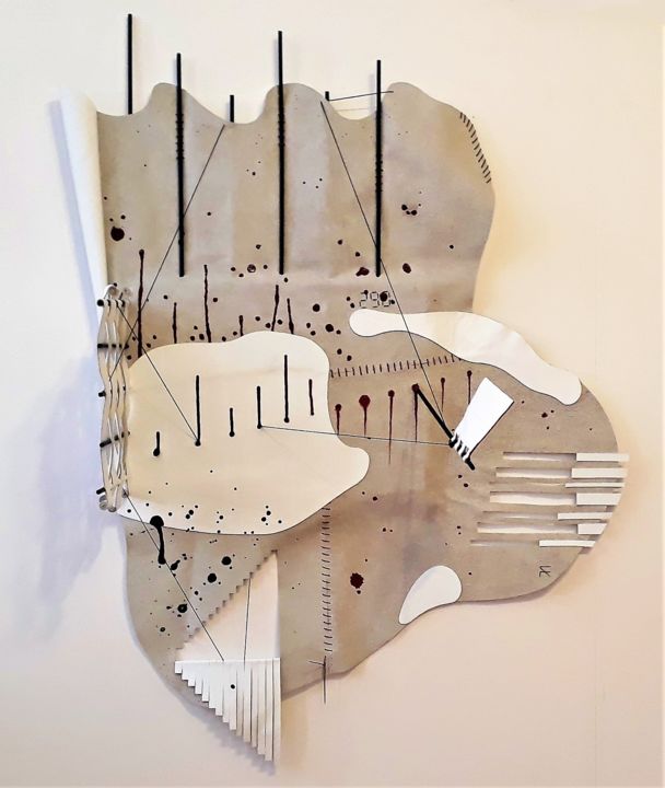 Escultura titulada "INFORME" por Antonio Fumagalli, Obra de arte original, Cuero