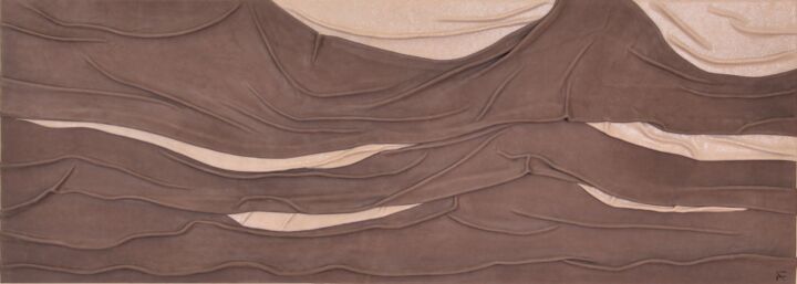 Painting titled "La veste dell’acqua" by Antonio Fumagalli, Original Artwork, Leather