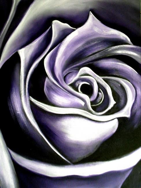 Painting titled "A rosa que te dei" by Antonio Guimaraes Santos, Original Artwork