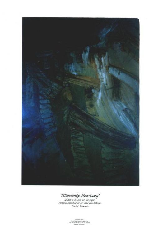Painting titled "Stonehendge Sanctua…" by Romeo, Original Art,