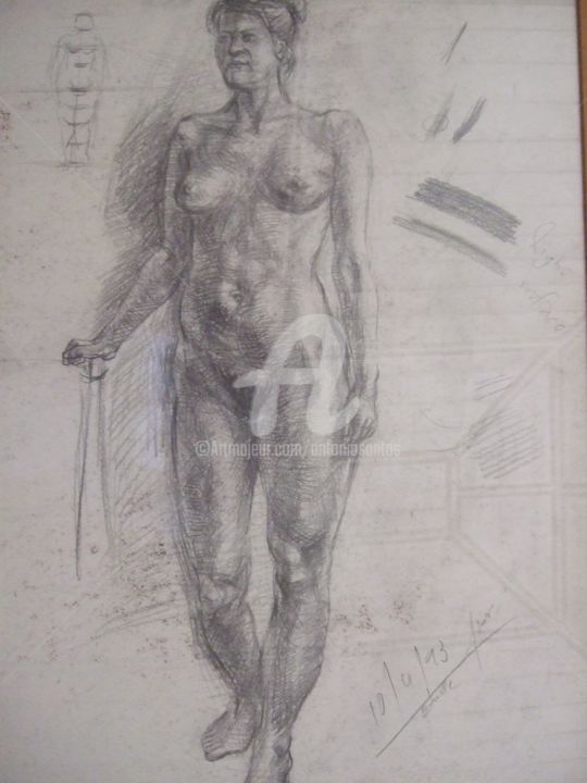 Disegno intitolato "parisdreams-192.jpg" da Antonio Santos, Opera d'arte originale