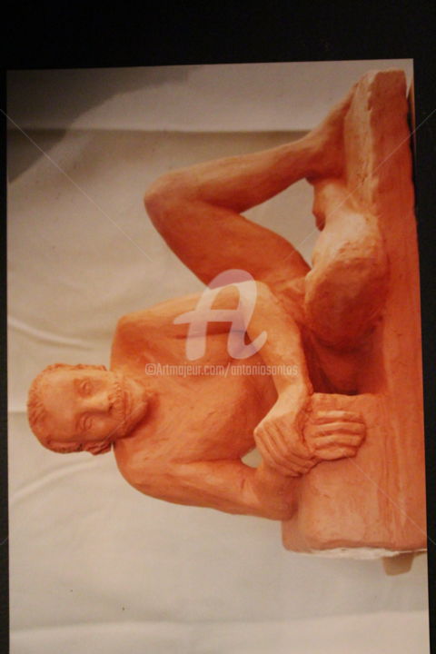 Sculpture titled "fotos-da-familia-26…" by Antonio Santos, Original Artwork, Terra cotta