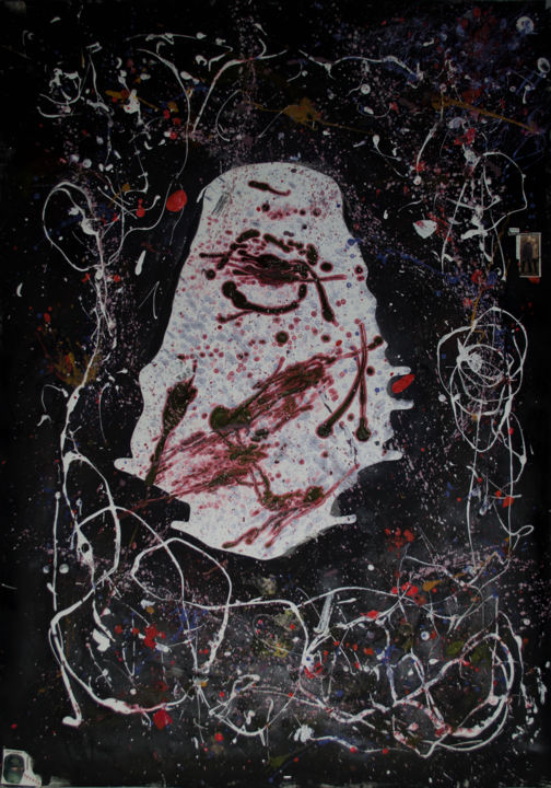 Painting titled "Embryo of the unive…" by Anton Postolenko, Original Artwork, Acrylic