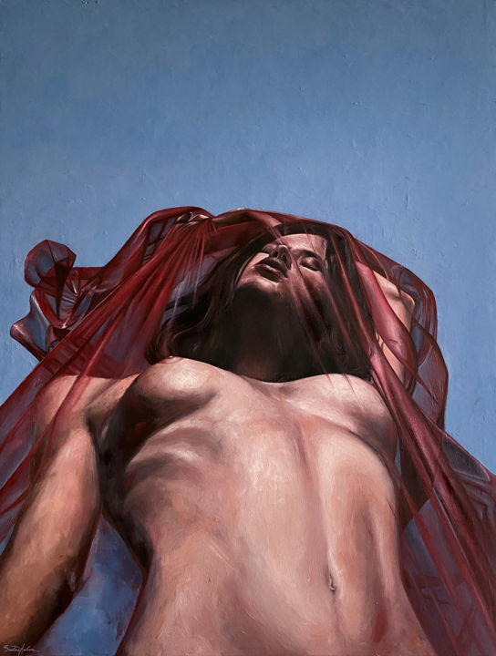 Картина под названием ""In the shadow of t…" - Anton Sudas, Подлинное произведение искусства, Масло