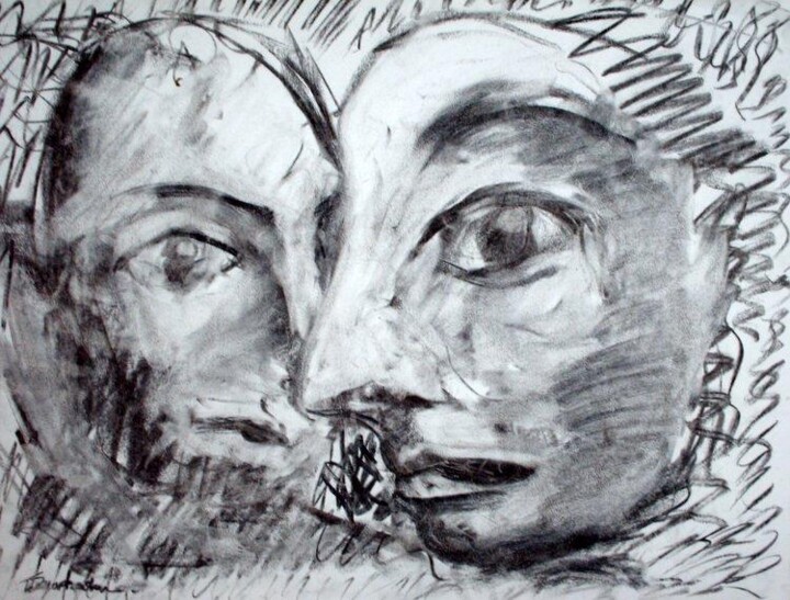 Рисунок под названием "together" - Antoon Diepstraten, Подлинное произведение искусства, Другой