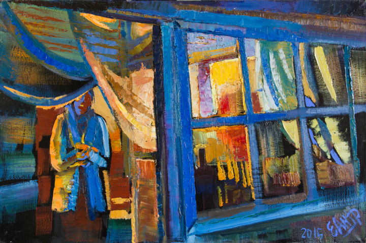 Картина под названием "Укромный уголок" - Ekaterina Antropova, Подлинное произведение искусства, Масло