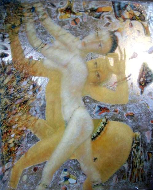 Картина под названием "centaur" - Victor Anufriev, Подлинное произведение искусства, Масло