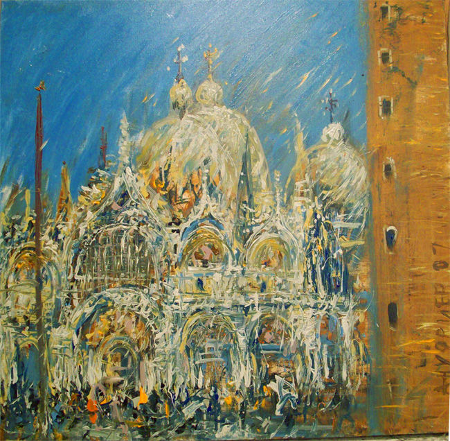 Painting titled "SAN MRCO" by Victor Anufriev, Original Artwork