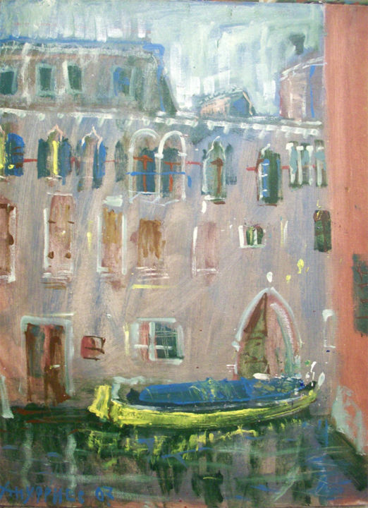 Painting titled "VENICE" by Victor Anufriev, Original Artwork